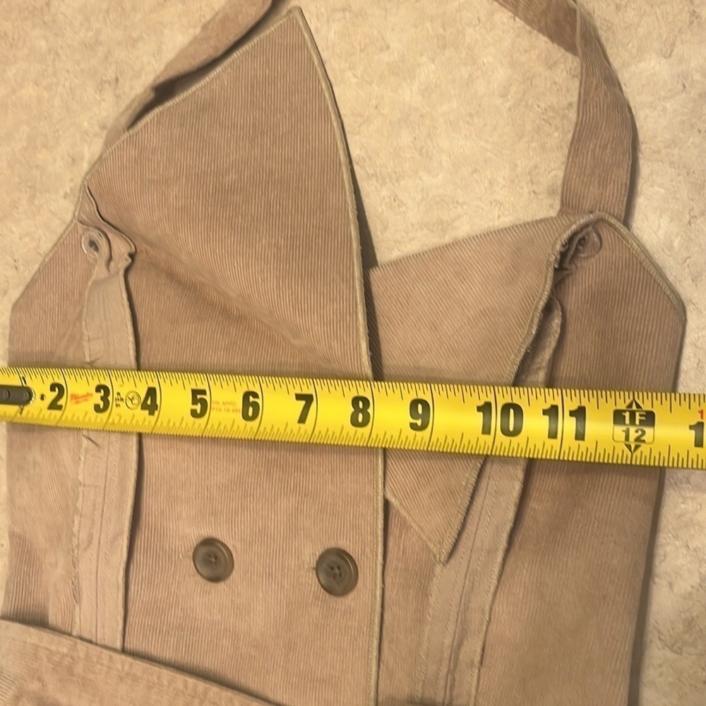 Making the Cut Deconstructed Strapless Corset halter Top size XXS corduroy - Picture 14 of 14